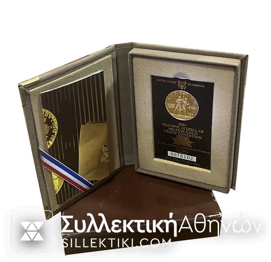 USA 10 Dollars Gold 1984 Proof Boxed
